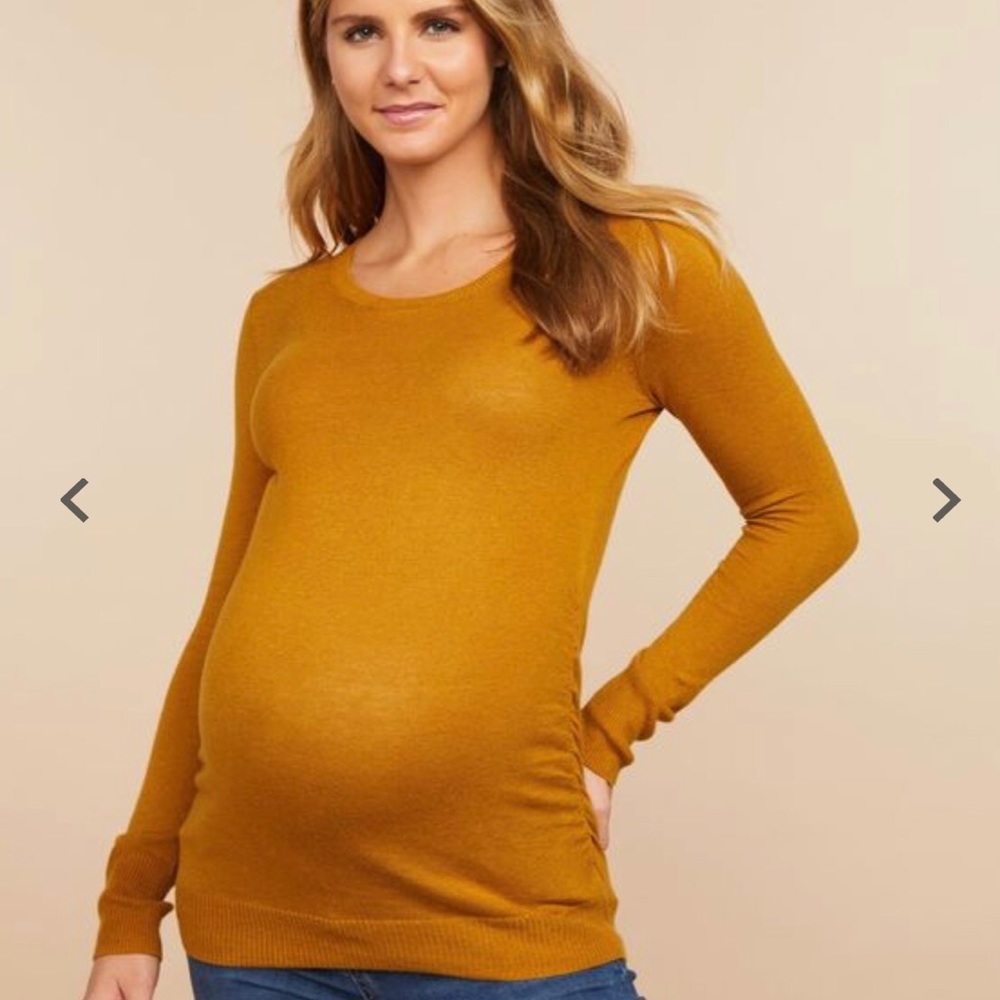 Motherhood Maternity Yellow Sweater